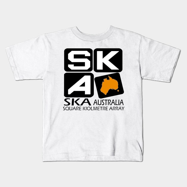 Square Kilometer Array - Australia Kids T-Shirt by Spacestuffplus